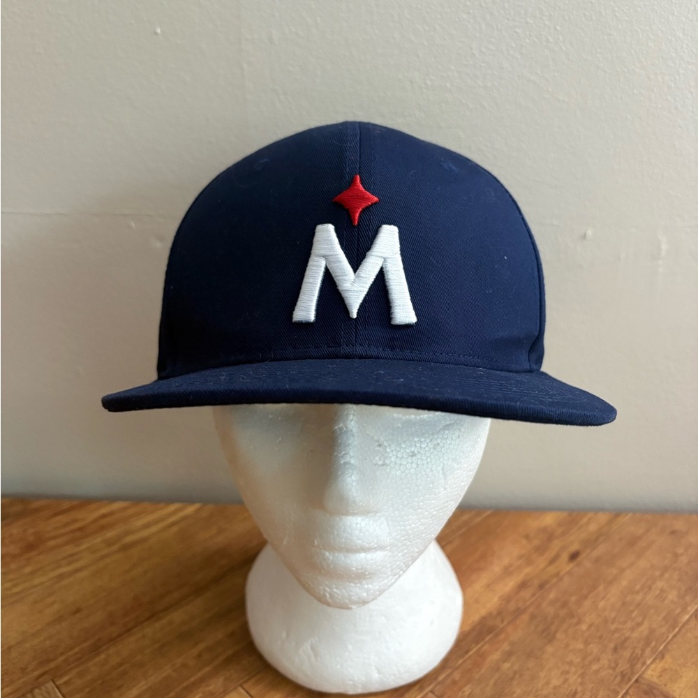 Melonwear MLB Minnesota Twins Baseball Hat flat Brim Navy Blue